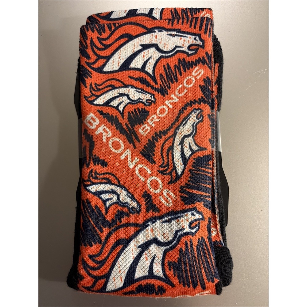 NWT Denver Broncos Rock 'Em Socks NFL Officially Licensed Size Large/XL 9 - 13